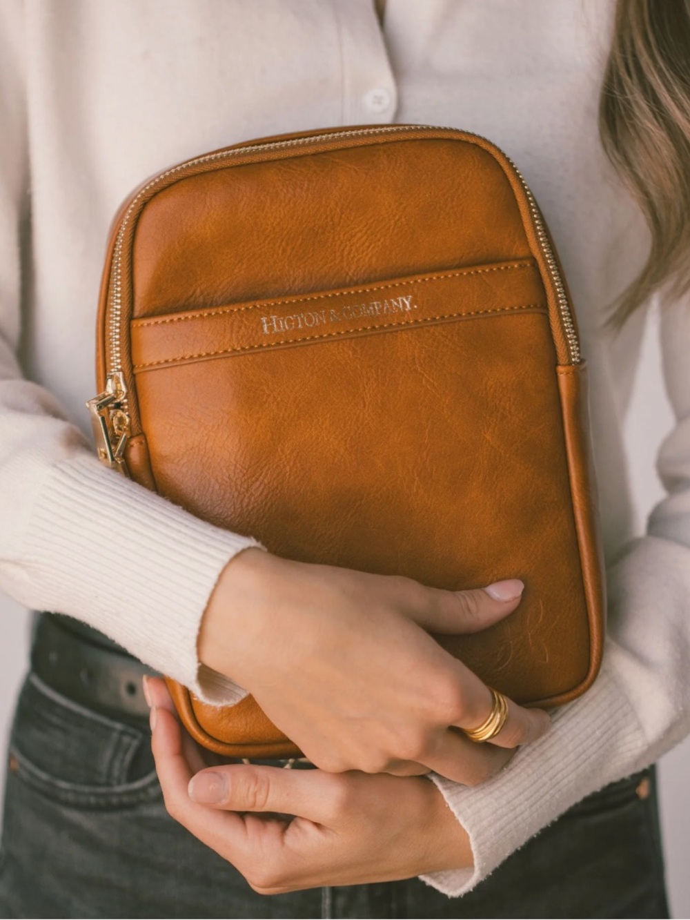 Tan Crossbody Bag - mini Mae